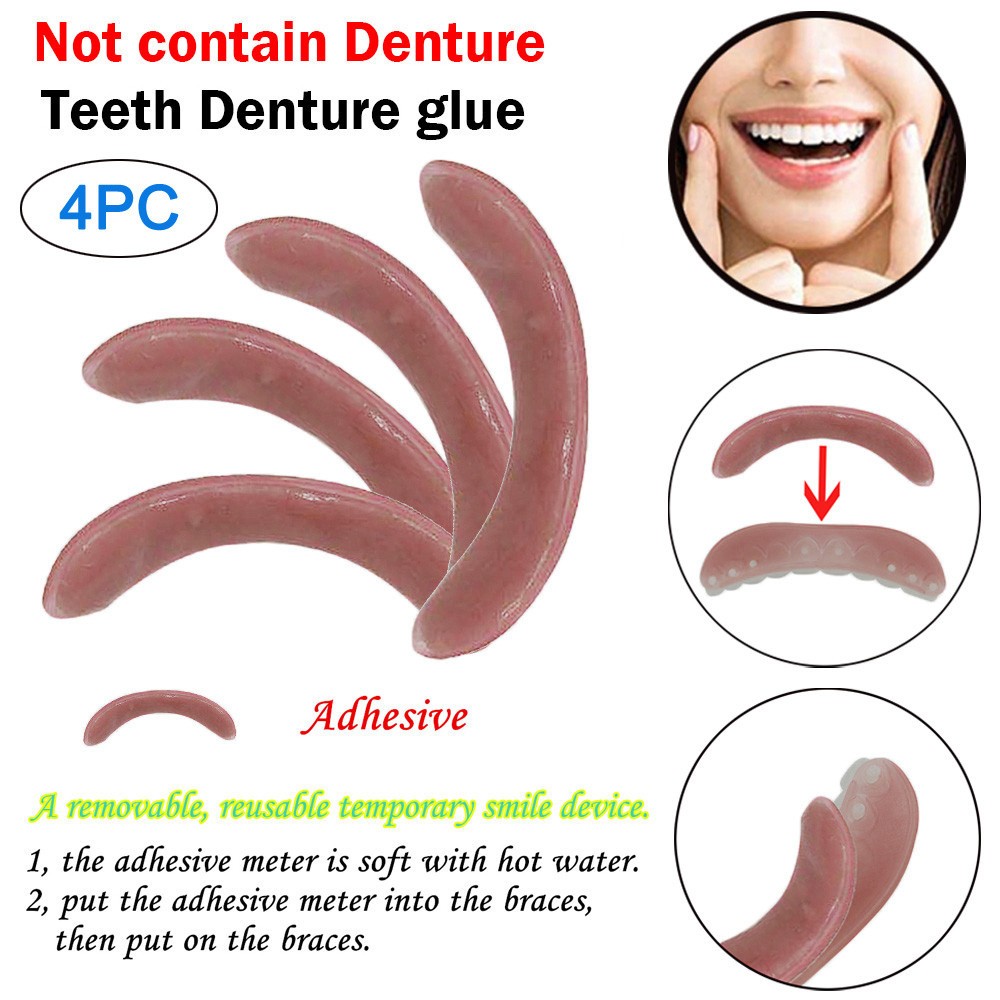Teeth Whitening Strips - 4/8 Pcs Whitening Braces Adhesive Strip