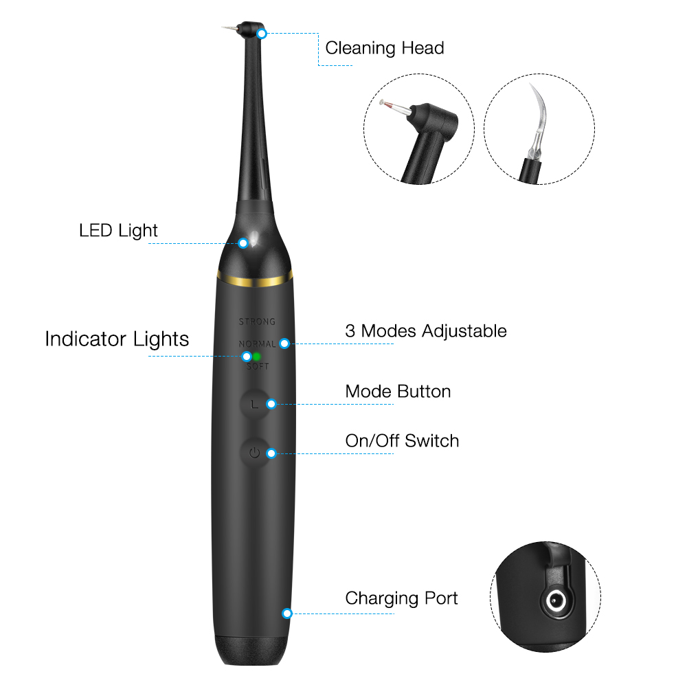 Electric Sonic Dental Calculus - Teeth Whitening Led Kit recension och pris