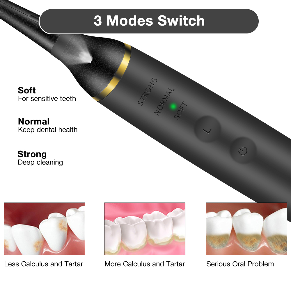 Electric Sonic Dental Calculus - Teeth Whitening Led Kit recension och pris