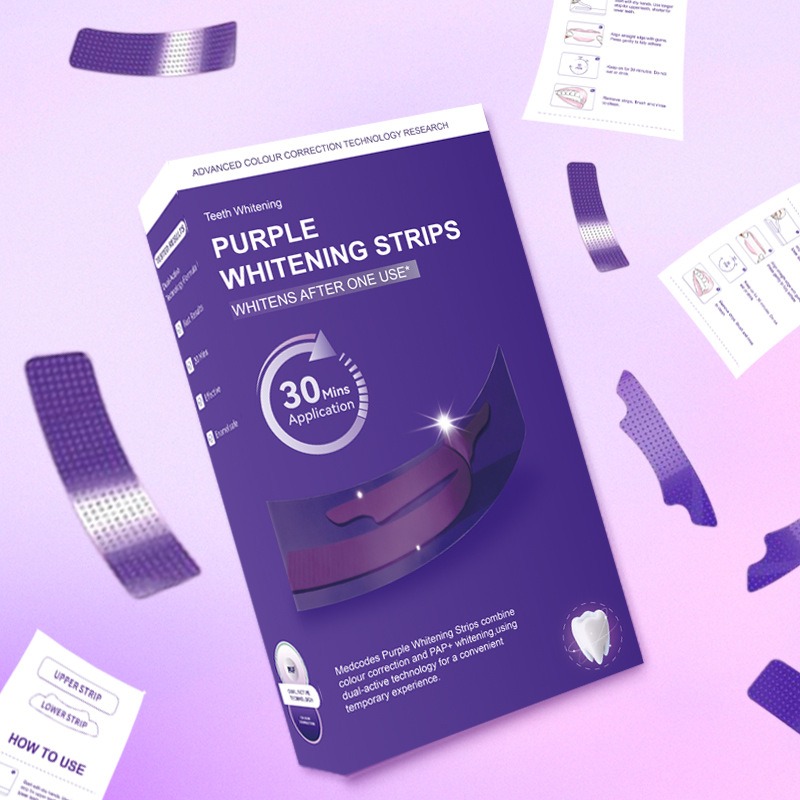 V34 Purple Glowing Dry Tooth S - Teeth Whitening Strips recension och pris
