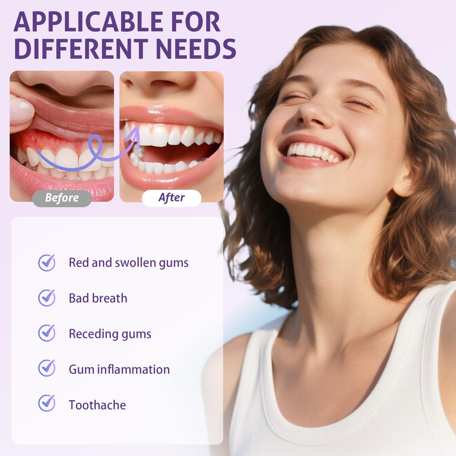 Red Blue Light Therapy Teeth W - Teeth Whitening Led Kit recension och pris