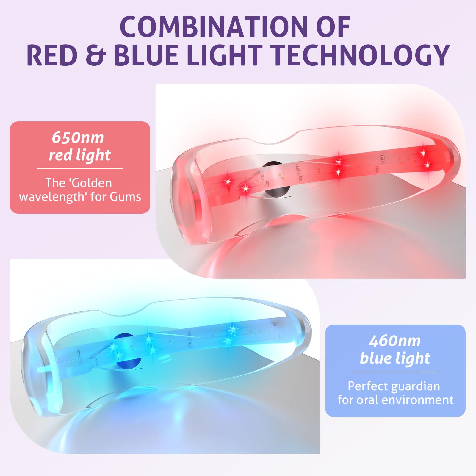 Red Blue Light Therapy Teeth W - Teeth Whitening Led Kit recension och pris
