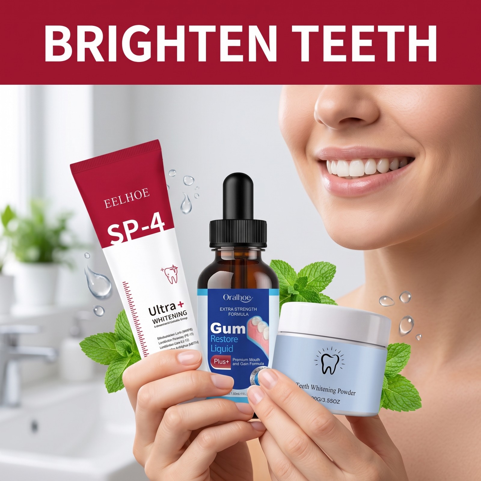Oral Care Combo Set Whitening  - Teeth Whitening Powder recension och pris