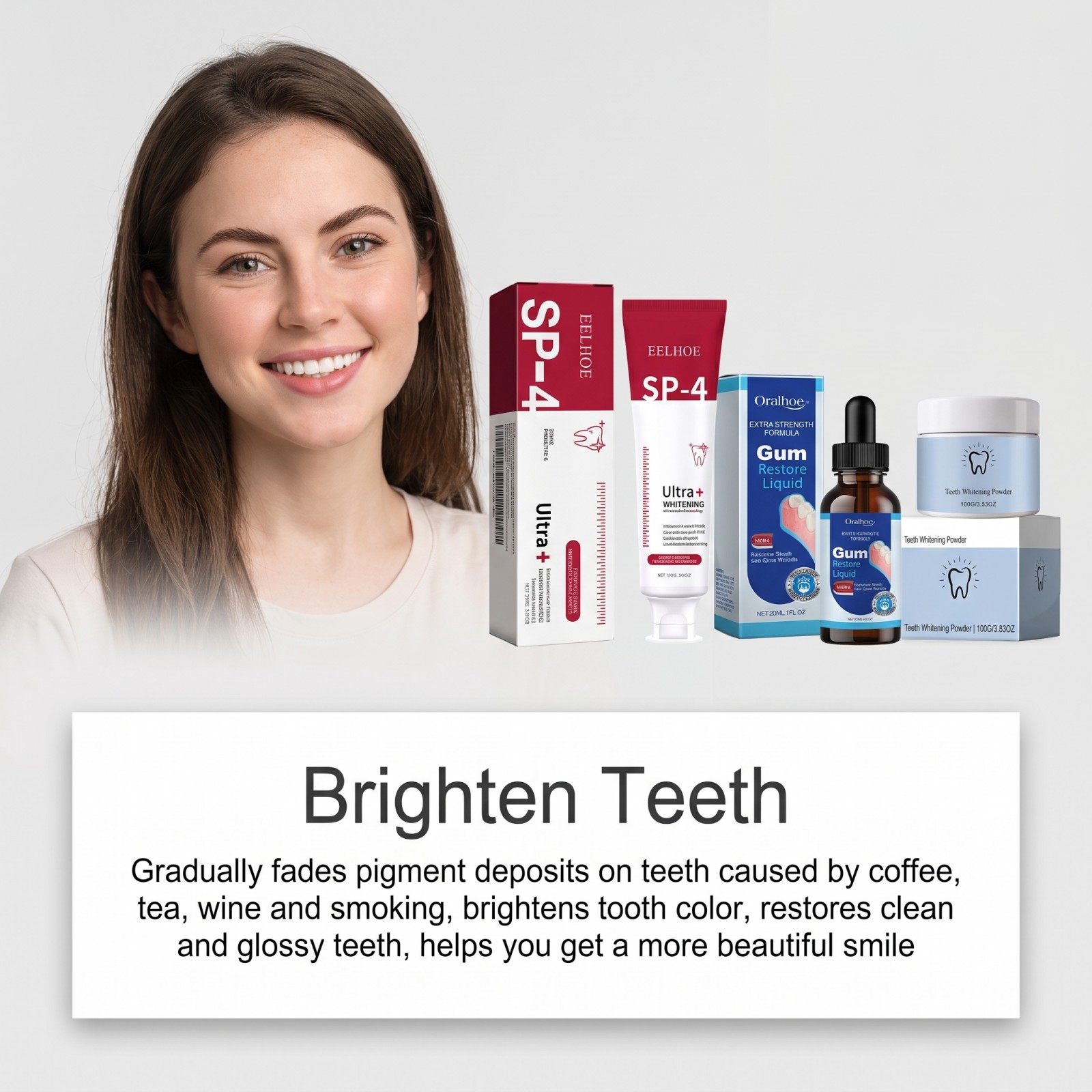 Oral Care Combo Set Whitening  - Teeth Whitening Powder recension och pris