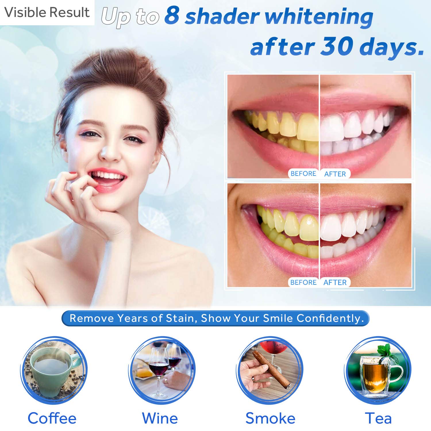 Teeth Whitening Gel Refill Syr - Teeth Whitening Led Kit recension och pris