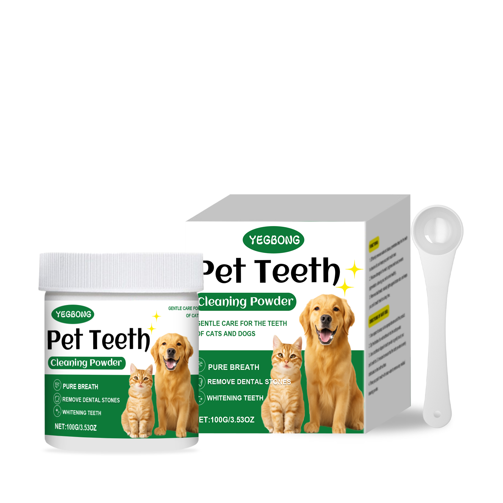 Pet Teeth Cleaning Powder Redu - Teeth Whitening Powder recension och pris