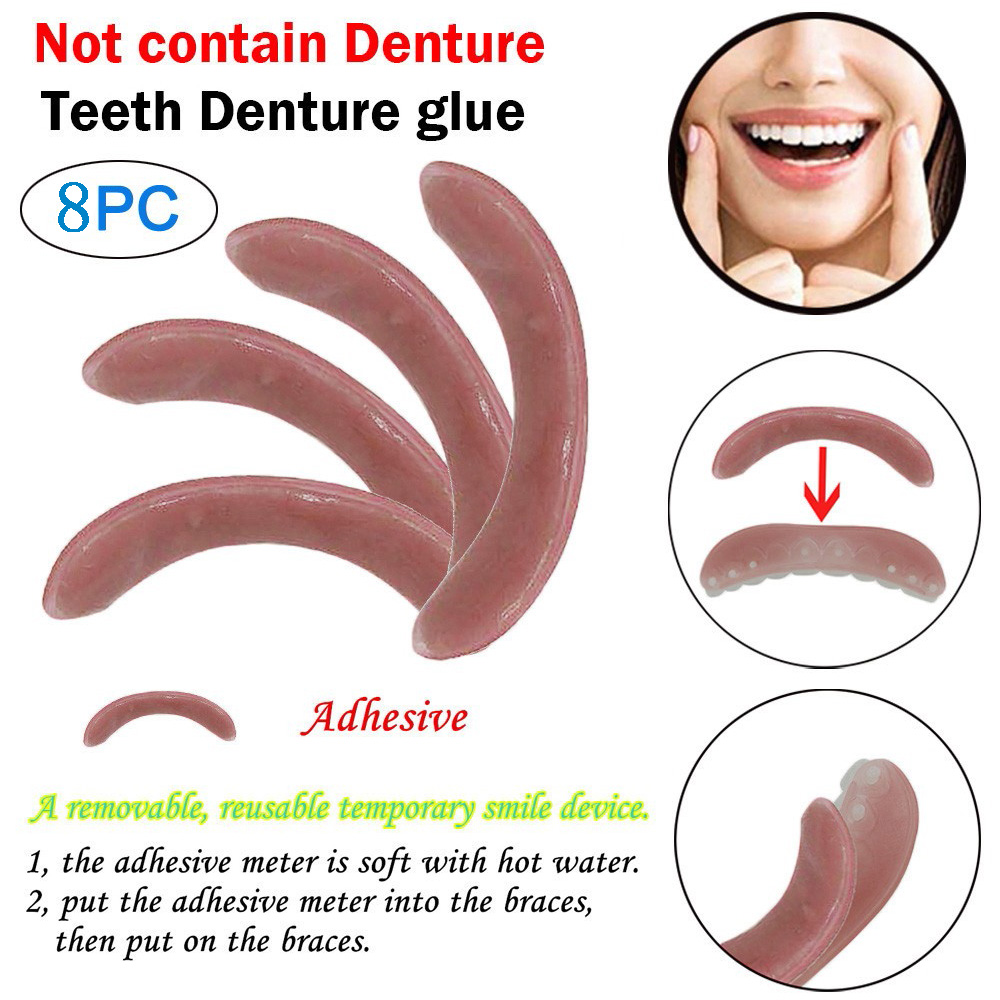 4/8 Pcs Whitening Braces Adhes - Teeth Whitening Strips recension och pris