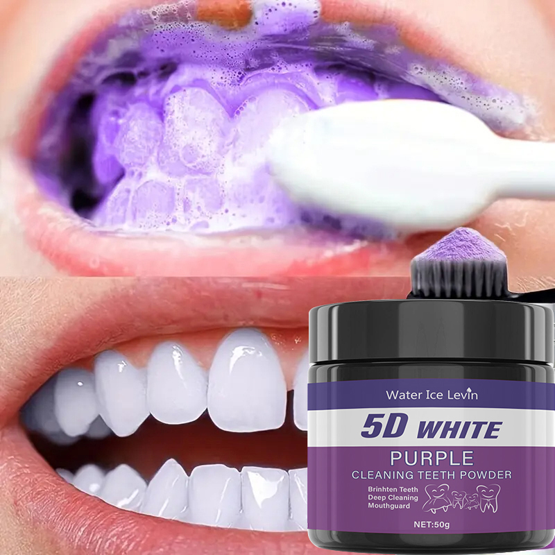 Purple Tooth Cleaning Powder - - Teeth Whitening Powder recension och pris