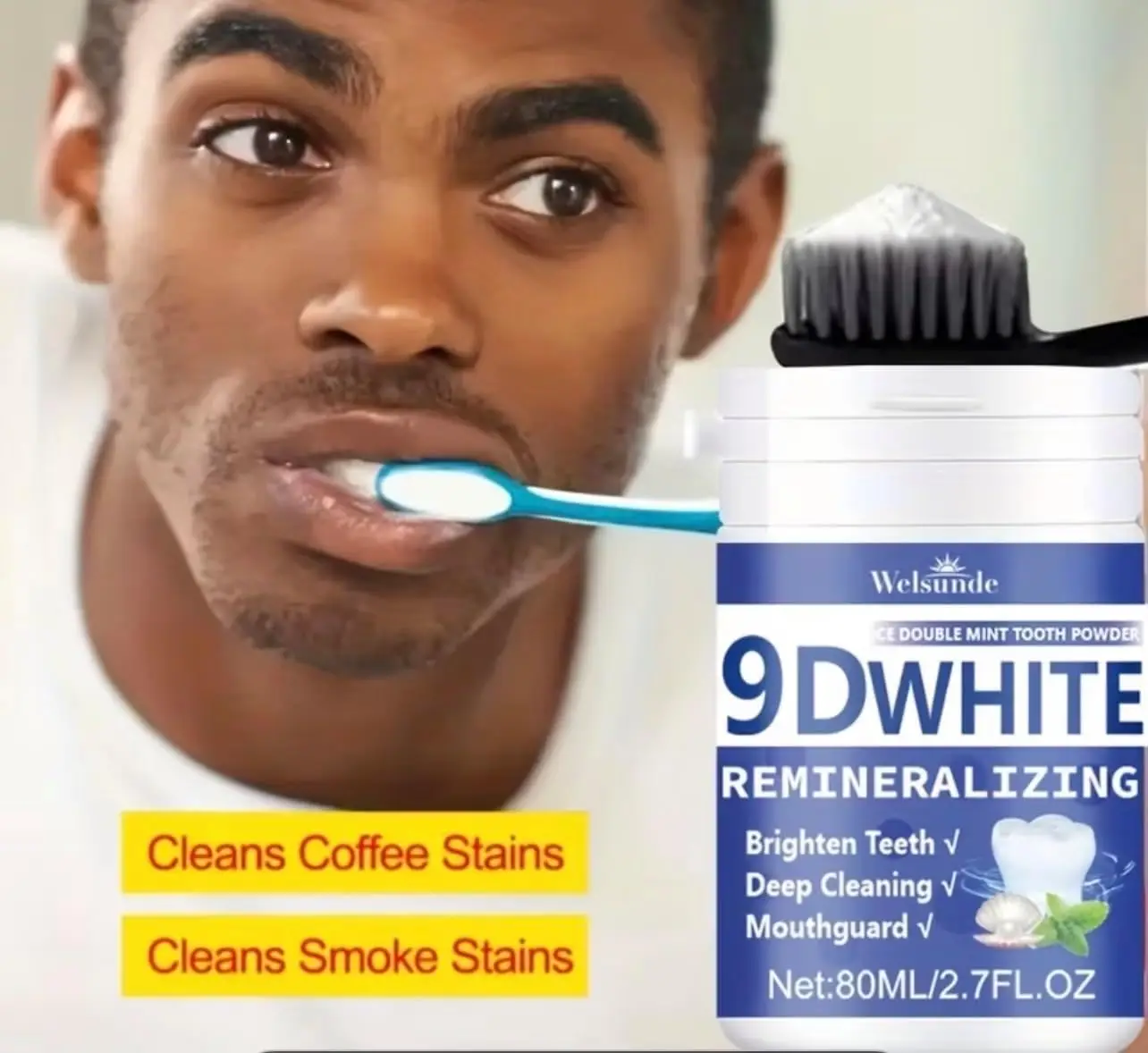 9D White Remineralizing Hydrox - Teeth Whitening Powder recension och pris