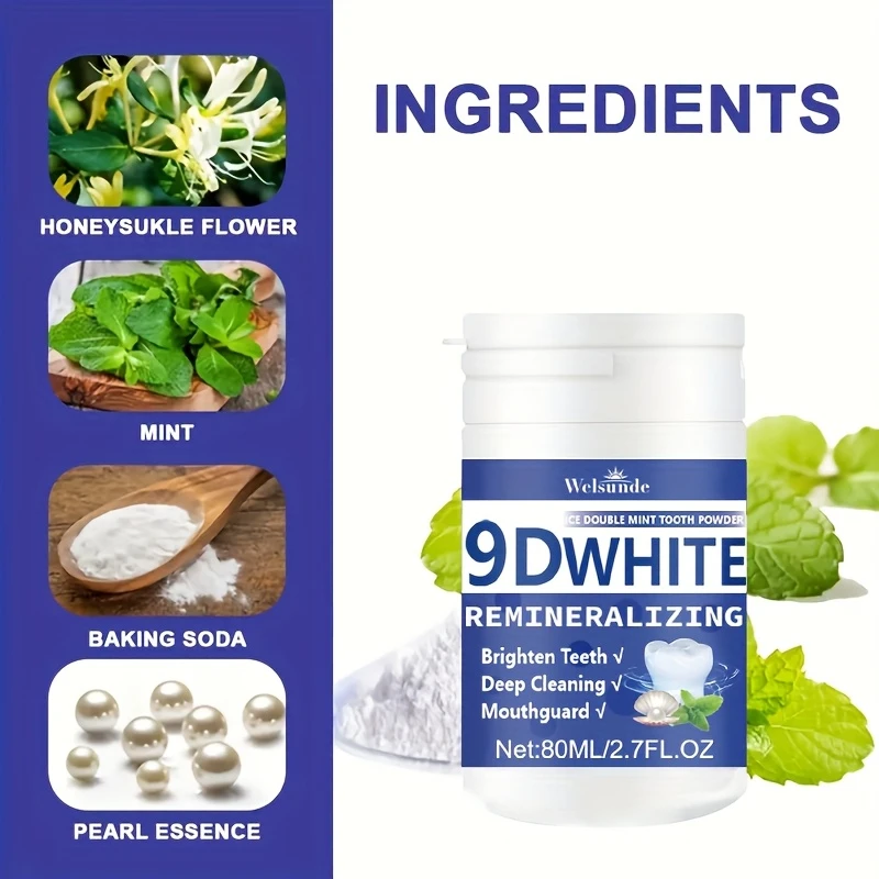 9D White Remineralizing Hydrox - Teeth Whitening Powder recension och pris