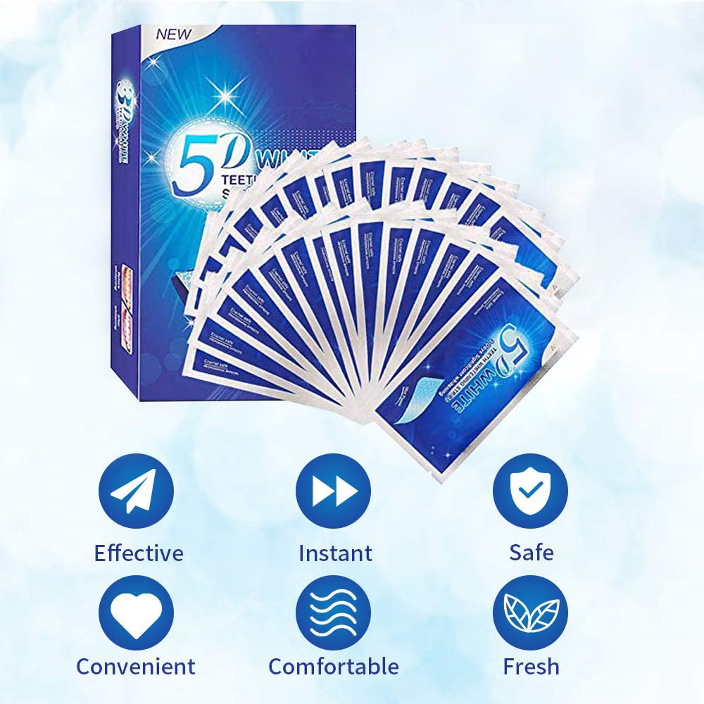 5D White Teeth Whitening Strip - Teeth Whitening Led Kit recension och pris