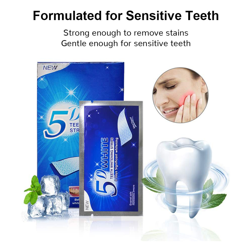 5D White Teeth Whitening Strip - Teeth Whitening Led Kit recension och pris