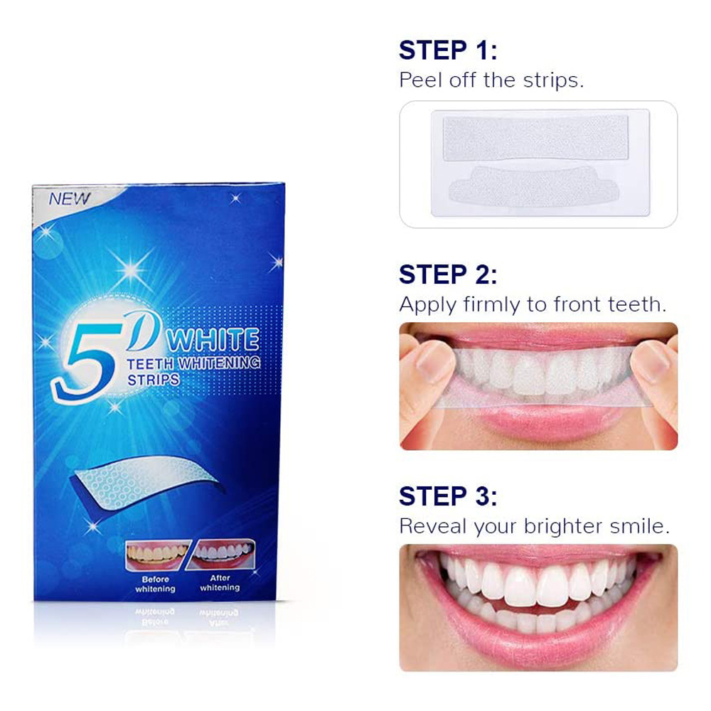 5D White Teeth Whitening Strip - Teeth Whitening Led Kit recension och pris